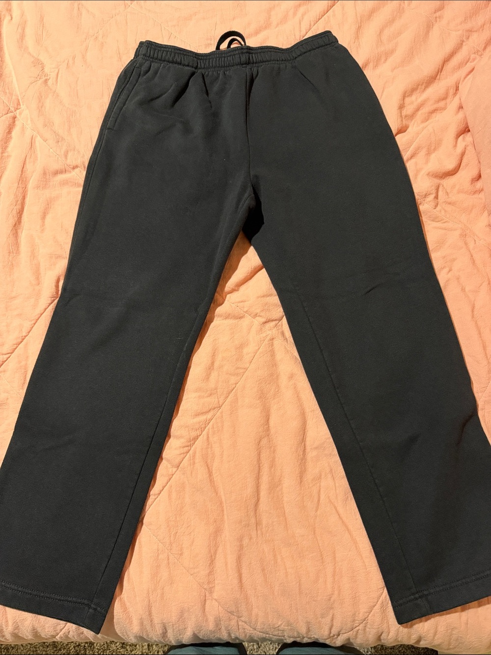 Amazon Essentials Black Men's Drawstring Waist Sweatpants